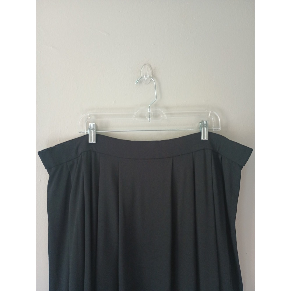 Eileen Fisher Women's Size 1x Black Skirt‎ Mini Pockets Rayon Pleated Stretch - Picture 12 of 13